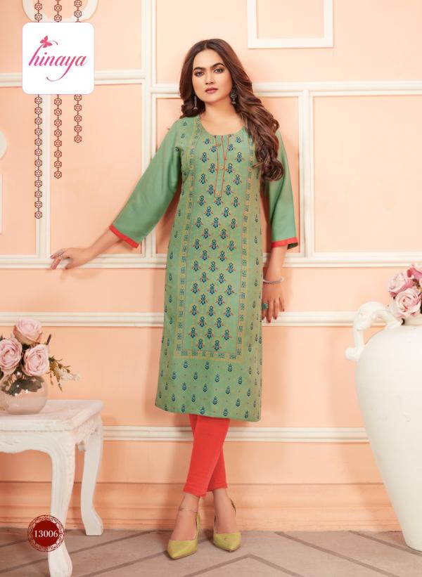 Hinaya Tiara 6 Fancy Rayon Designer Kurti